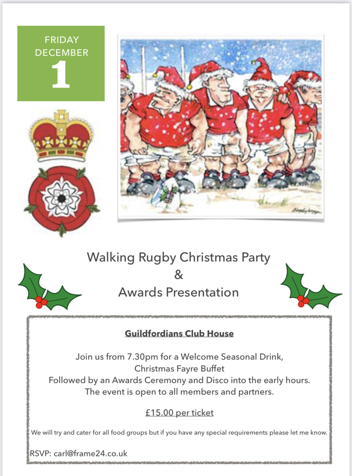 Christmas Party & WR awards