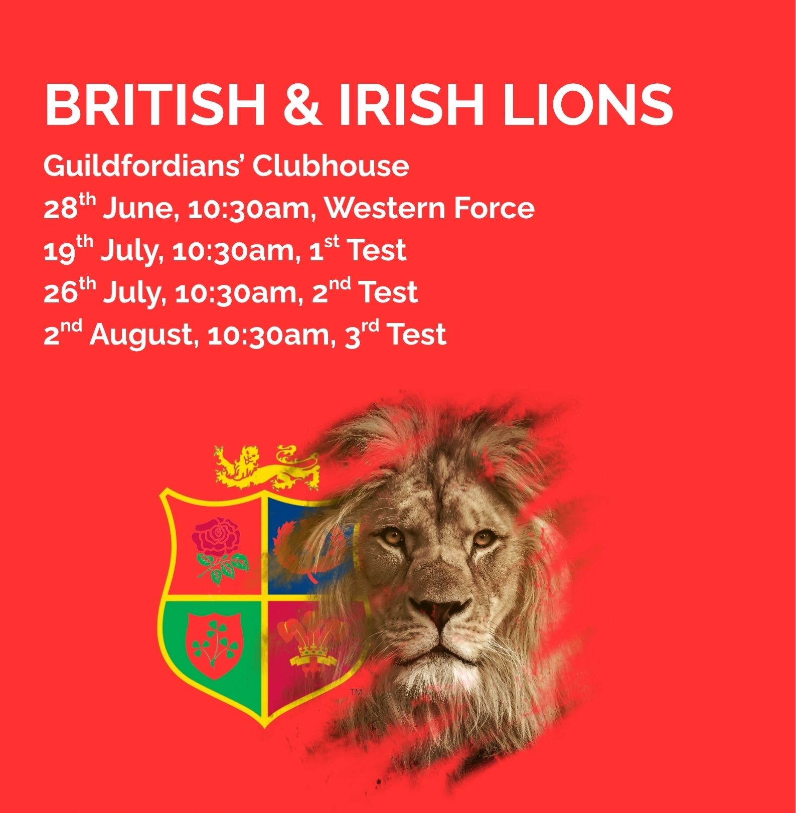 British & Irish Lions v Western Force 