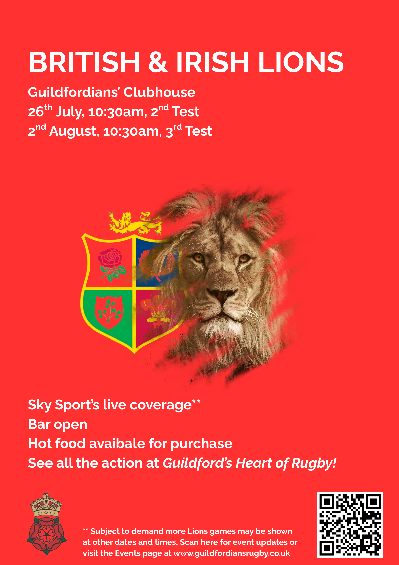 The British & Irish Lions Tour 2nd Test v The Wallabies 