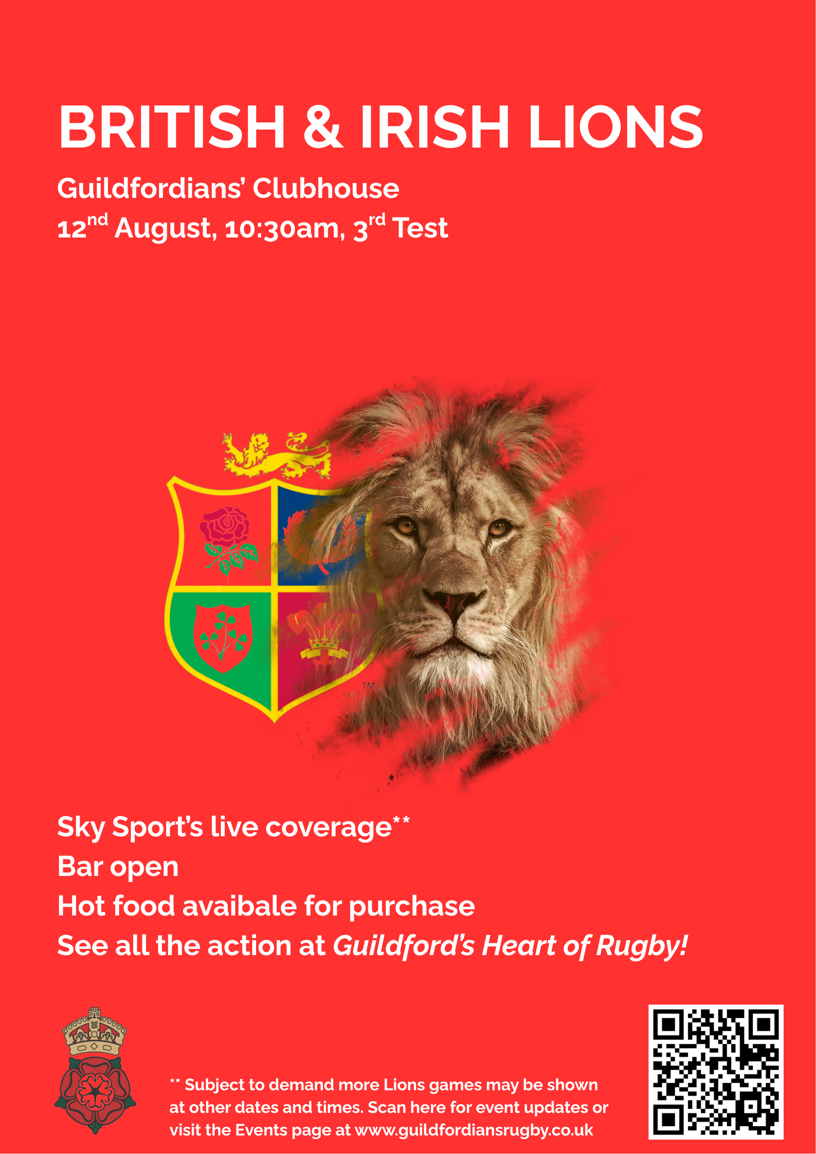 The British & Irish Lions Tour 3rd Test v The Wallabies 