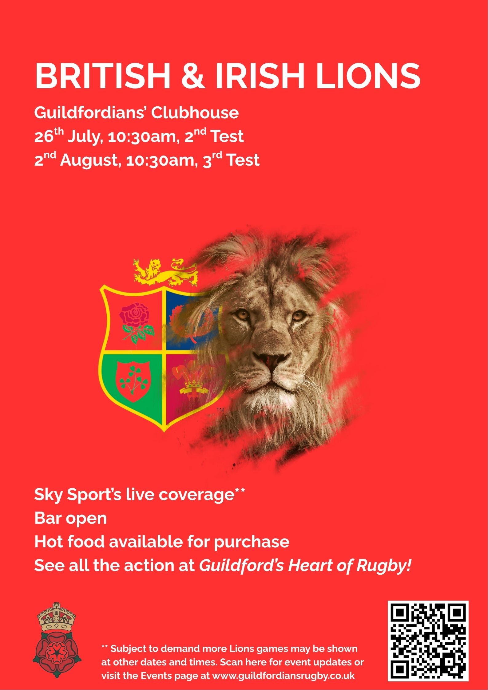 The British & Irish Lions Tour 2nd Test v The Wallabies 