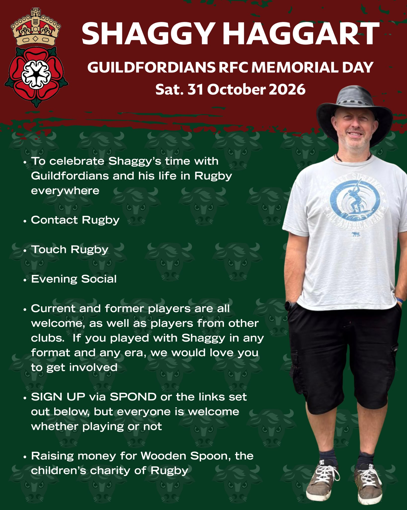 Shaggy Haggart - Guildfordians RFC Memorial Day 